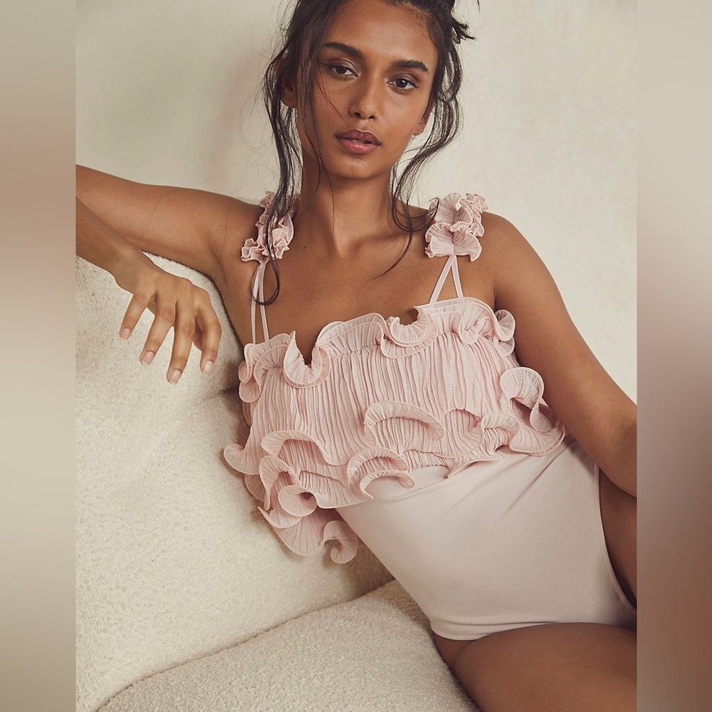 Free People For The Frill Of It Bodysuit XL